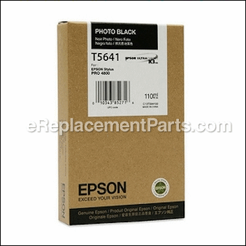 Ultrachrome Photo Black Ink Cartridge - T605100:Epson