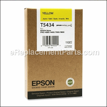 Ultrachrome Yellow Ink Cartridge - T543400:Epson