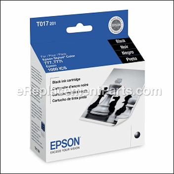 Black Ink Cartridge - T017201:Epson