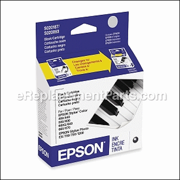 Black Ink Cartridge - S187093:Epson