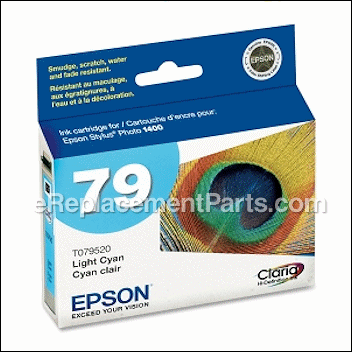 High-Capacity Light Cyan Ink Cartridge - T079520:Epson