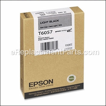 Ultrachrome Light Black Ink Cartridge - T605700:Epson