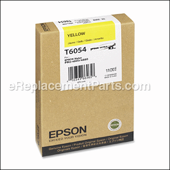 Ultrachrome Yellow Ink Cartridge - T605400:Epson