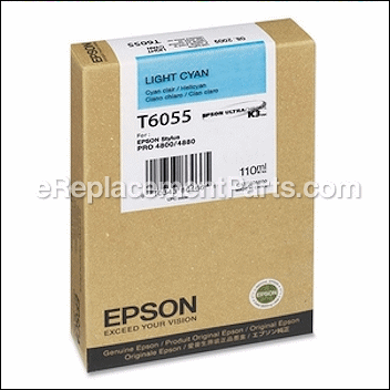 Ultrachrome Light Cyan Ink Cartridge - T605500:Epson