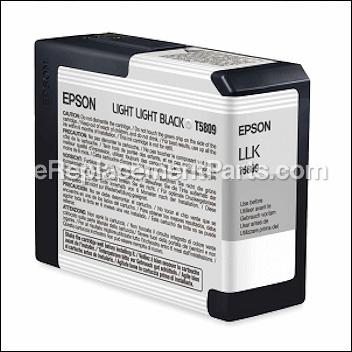 Ultrachrome Light, Light Black Ink Cartridge - T580900:Epson