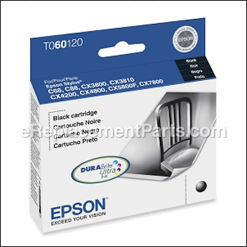 Black Ink Cartridge - T060120:Epson