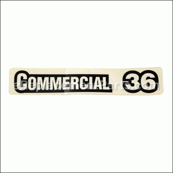 Decal,commercial 36 - 1-323411:eXmark