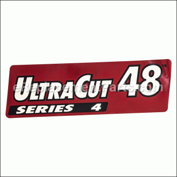 Decal,ultracut 48 Series 4 - 116-0033:eXmark