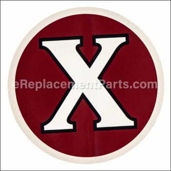 Decal-exmark X-logo 3.85 - 116-7034:eXmark