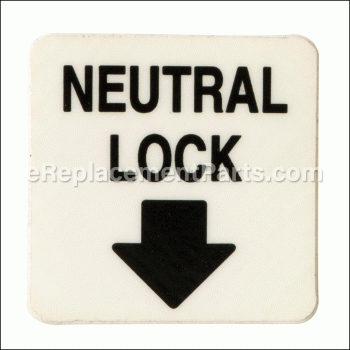 Decal,neutral Lock - 1-303102:eXmark