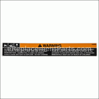 Decal-battery - 1-513747:eXmark