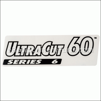 Decal,ultracut 60 Series - 109-9439:eXmark