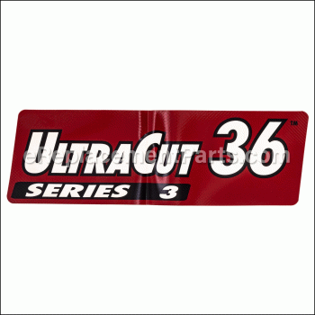 Decal-ultracut 36 Series 3 - 116-4695:eXmark