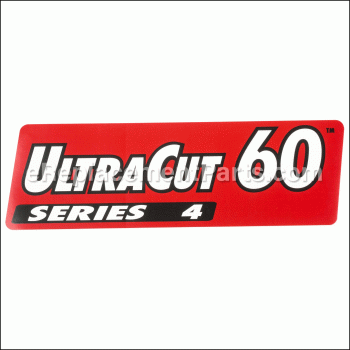 Decal,ultracut 60 Series - 116-0025:eXmark