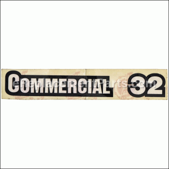 Decal,commercial 32 - 1-323410:eXmark