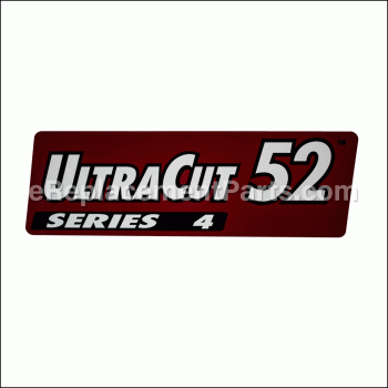 Decal,ultracut 52 Series 4 - 116-0034:eXmark
