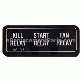 Decal-relay - 103-1027:eXmark