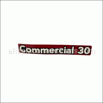Decal-commercial 30 - 116-8527:eXmark