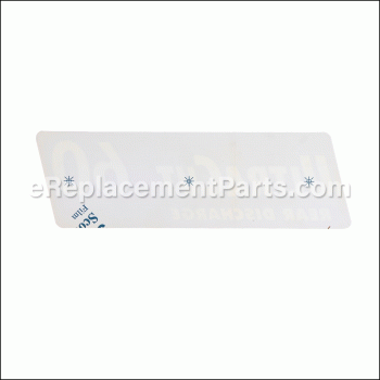 Decal,rear Discharge 60 - 116-8599:eXmark