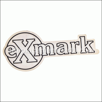 Decal, Exmark Logo - 126-6598:eXmark