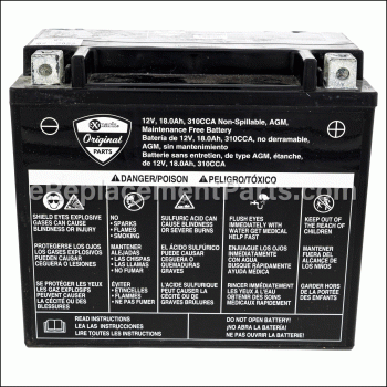 Battery, Agm, Non-spillable - 142-7427:eXmark