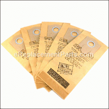 Paper Dustbag Set (5 Pcs.) - 309481:Metabo HPT (Hitachi)