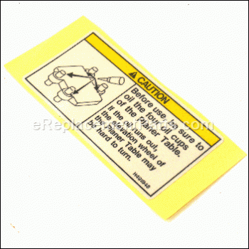 Caution Label - 303964:Metabo HPT (Hitachi)