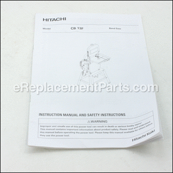 Instruction Manual - 726983:Metabo HPT (Hitachi)