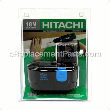 18V Ni-Cd 2.0 Ah Power Tool Battery - 322881:Metabo HPT (Hitachi)
