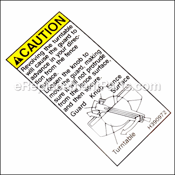 Caution Label (f) - 310866:Metabo HPT (Hitachi)