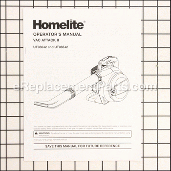 Operator's Manual - 983000950:Homelite
