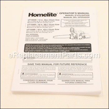 Operator'S Manual - 988000794:Homelite