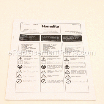 Operator'S Manual - PS05741:Homelite
