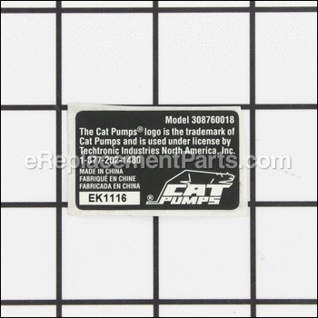 Trigger Handle Max Pressure Label - 940893001:Homelite