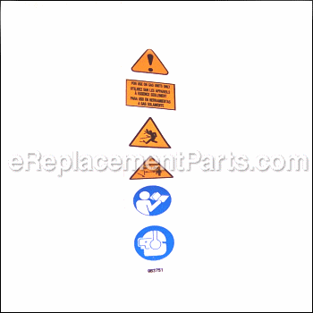 Decal-warning - PS02750:Homelite