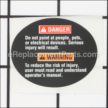 Label (wand Warning) - 940654084:Homelite