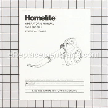 Operator's Manual - 983000593:Homelite