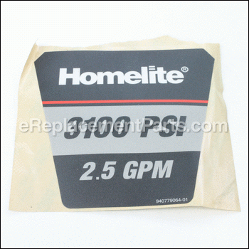 Performance Label - 940779064:Homelite