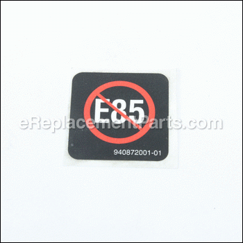 E85 Label - 940872001:Homelite
