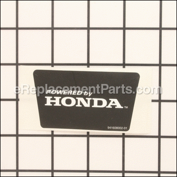 Powered By Honda Label - 941608002:Homelite