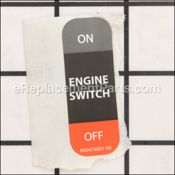 Engine Switch Label - 940474001:Homelite