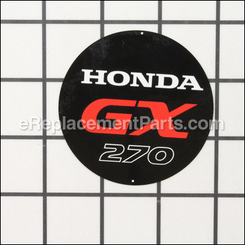 Emblem - Gx270 - 87521-ZH9-040:Honda