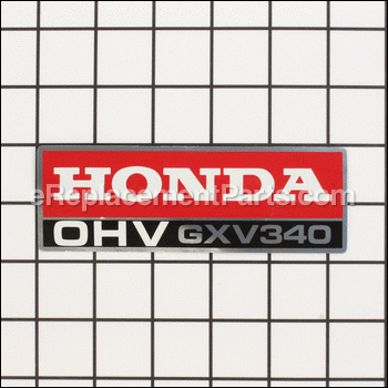 Emblem- Top Cover - E - 87101-ZE9-900:Honda