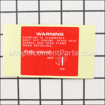 Caution, Fuel - 87106-VA2-000:Honda