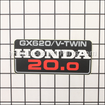 Emblem - Gx620 - 87101-ZJ1-010:Honda