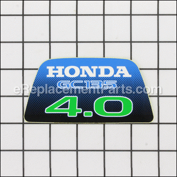Emblem - Gc135 4.0 - 87101-ZL9-000:Honda