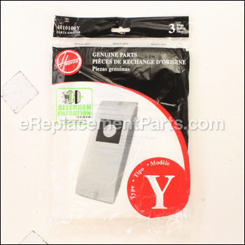 Type Y Allergen Paper Bag-3 Pa - H-4010100Y:Hoover