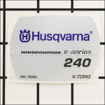 Decal 240e - 545118501:Husqvarna
