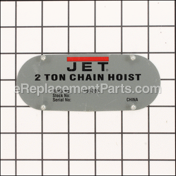 Name Plate - L100-200-29:Jet
