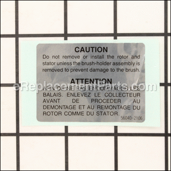 Label-Warning - 56040-2106:Kawasaki